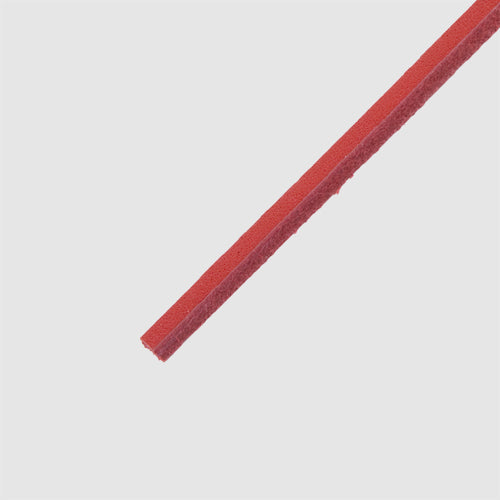 Cowies Red- זוג שרוכים מעור בצבע אדום
