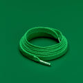 זוג שרוכים שטוחים בצבע ירוק 110 ס״מ - Flatties Junior Kelly Green - תמונת מוצר