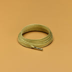 זוג שרוכים שטוחים בצבע זהב 130 ס״מ - Flatties Gold - תמונת מוצר
