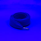שרוכים שטוחים רחבים במיוחד בצבע כחול 130 ס״מ - Fatties Cobalt Blue 130 - תמונה 1