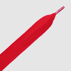 שרוכים שטוחים רחבים במיוחד בצבע אדום 130 ס״מ - Fatties Scarlet Red 130 - תמונה 2