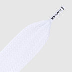 שרוכים שטוחים רחבים במיוחד בצבע לבן 110 ס״מ - Fatties White 110 - תמונה 2