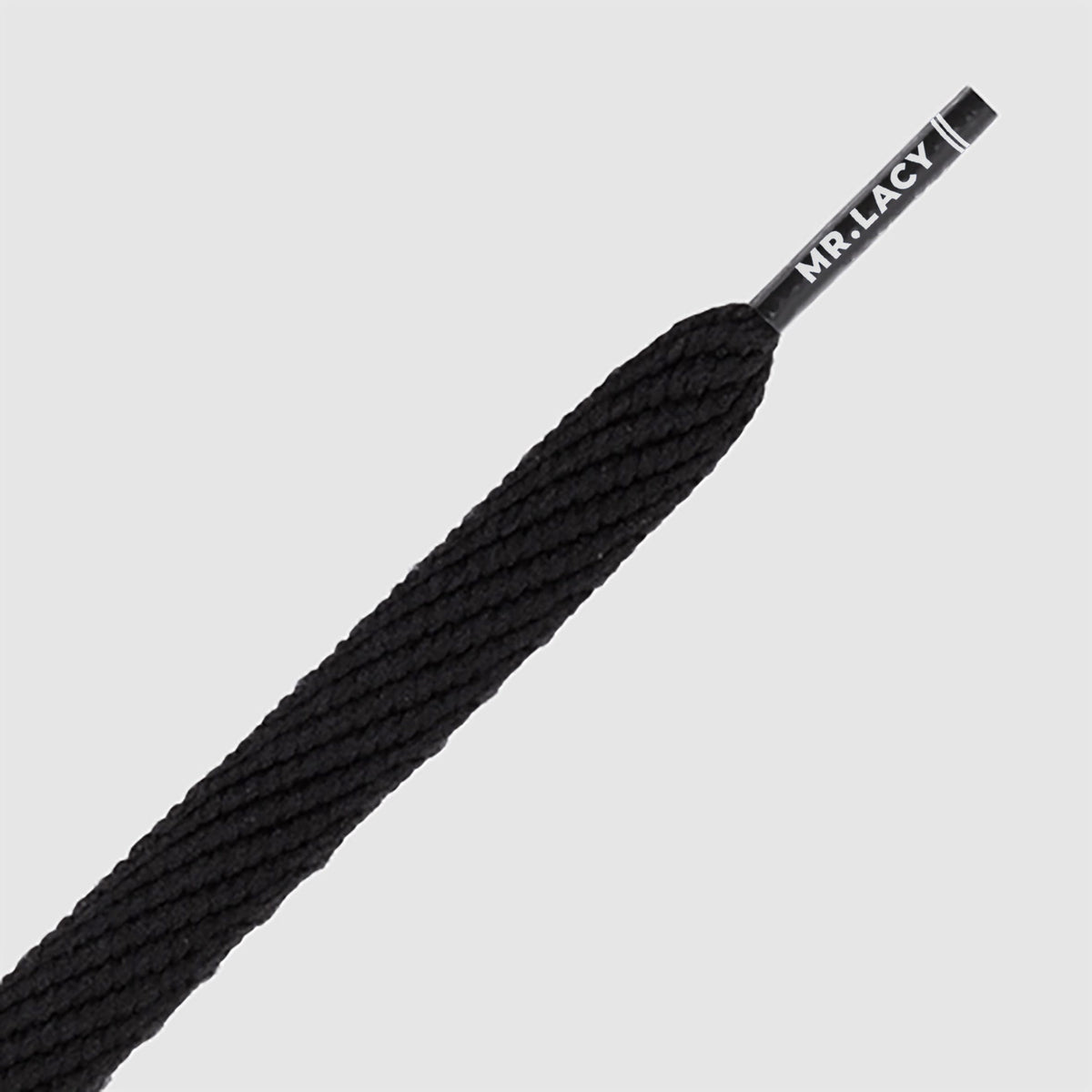 זוג שרוכים שטוחים בצבע שחור 120 ס״מ - Flatties Black 120 - תמונה 2