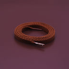 זוג שרוכים שטוחים בצבע חום 130 ס״מ - Flatties Brown - תמונת מוצר