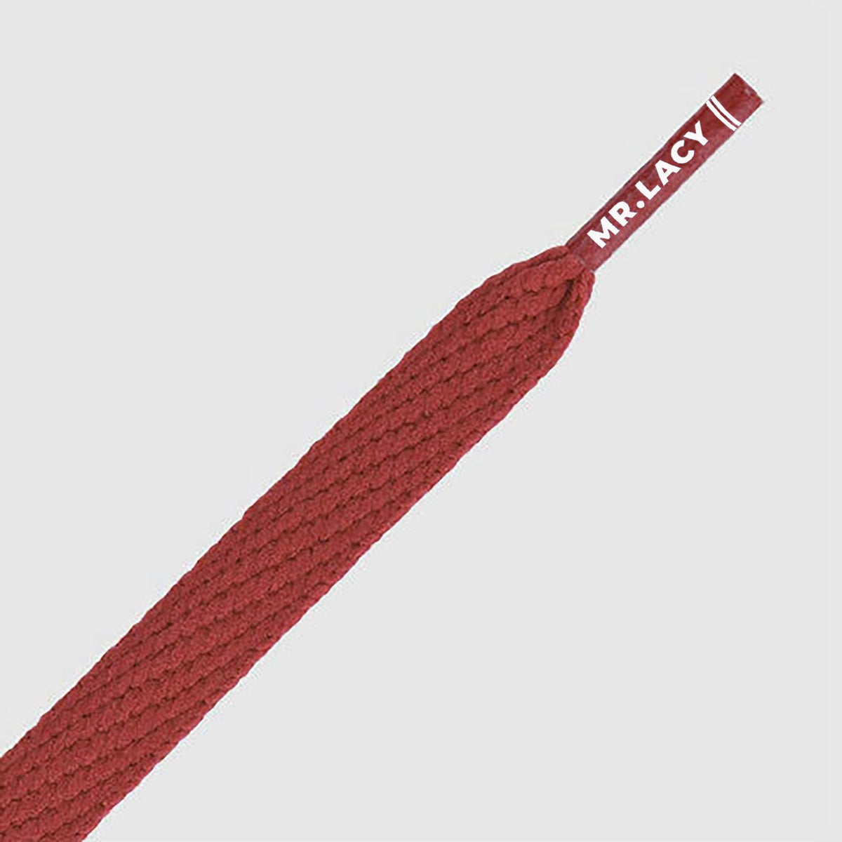 זוג שרוכים שטוחים בצבע בורדו 130 ס״מ - Flatties Burgundy - תמונת מוצר נוספת