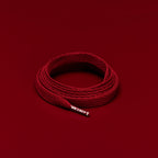 זוג שרוכים שטוחים בצבע בורדו 130 ס״מ - Flatties Burgundy - תמונת מוצר