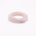 זוג שרוכים שטוחים בצבע שמנת 130 ס״מ - Flatties Cream - תמונת מוצר