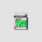 זוג שרוכים שטוחים בצבע ירוק ניאון 110 ס״מ - Flatties Junior Neon Green - אריזה מקורית