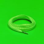 זוג שרוכים שטוחים בצבע ירוק ניאון 130 ס״מ - Flatties Neon Green - תמונת מוצר