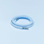 זוג שרוכים שטוחים בצבע פסטל כחול ביבי 120 ס״מ - Pastel Baby Blue - תמונה 1