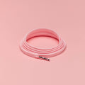 זוג שרוכים שטוחים בצבע ורוד פסטל 120 ס״מ - Pastel Pink - תמונה 1