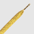 זוג שרוכים שטוחים בצבע זהב 130 ס״מ - Flatties Gold - תמונת מוצר נוספת