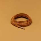 זוג שרוכים שטוחים בצבע חום זהוב 130 ס״מ - Flatties Tan - תמונת מוצר