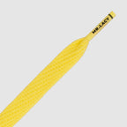 זוג שרוכים שטוחים בצבע צהוב 130 ס״מ - Flatties Yellow - תמונת מוצר נוספת