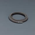 זוג שרוכים אלסטיים בצבע אפור כהה - 90 Flexies Dark Grey - תמונה 1