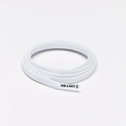 זוג שרוכים אלסטיים בצבע לבן - 70 Flexies White - תמונה 1