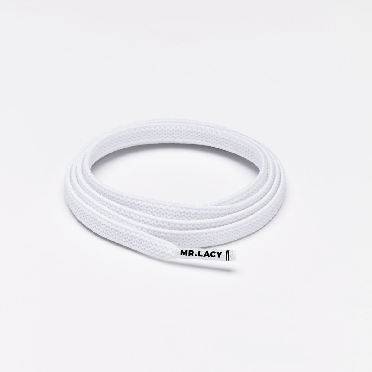 זוג שרוכים אלסטיים בצבע לבן - 90 Flexies White - תמונה 1