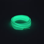 זוג שרוכים זוהרים בלילה בצבע ירוק 110 ס״מ - Flatties Glow In the Dark - תמונת מוצר
