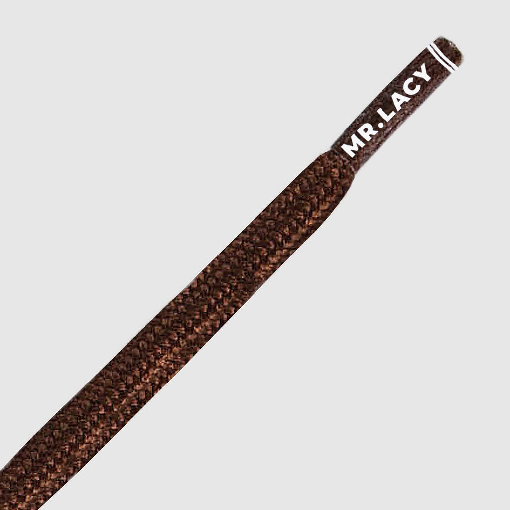 זוג שרוכים עגולים בצבע חום כהה - 180 Hikies Round Dark Brown - תמונה 2