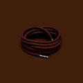 זוג שרוכים עגולים בצבע חום כהה - 180 Hikies Round Dark Brown - תמונה 1