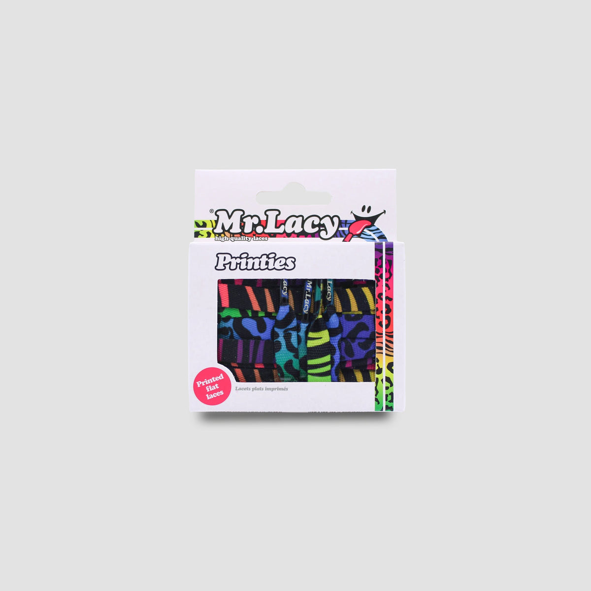 זוג שרוכים עם ההדפס הצבעוני - Printies Animal Color Mix - תמונה 3 - אריזה