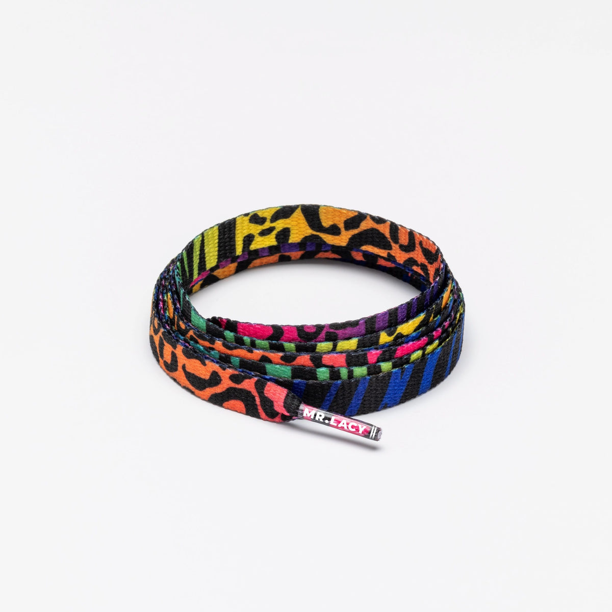 זוג שרוכים עם ההדפס הצבעוני - Printies Animal Color Mix - תמונה 1
