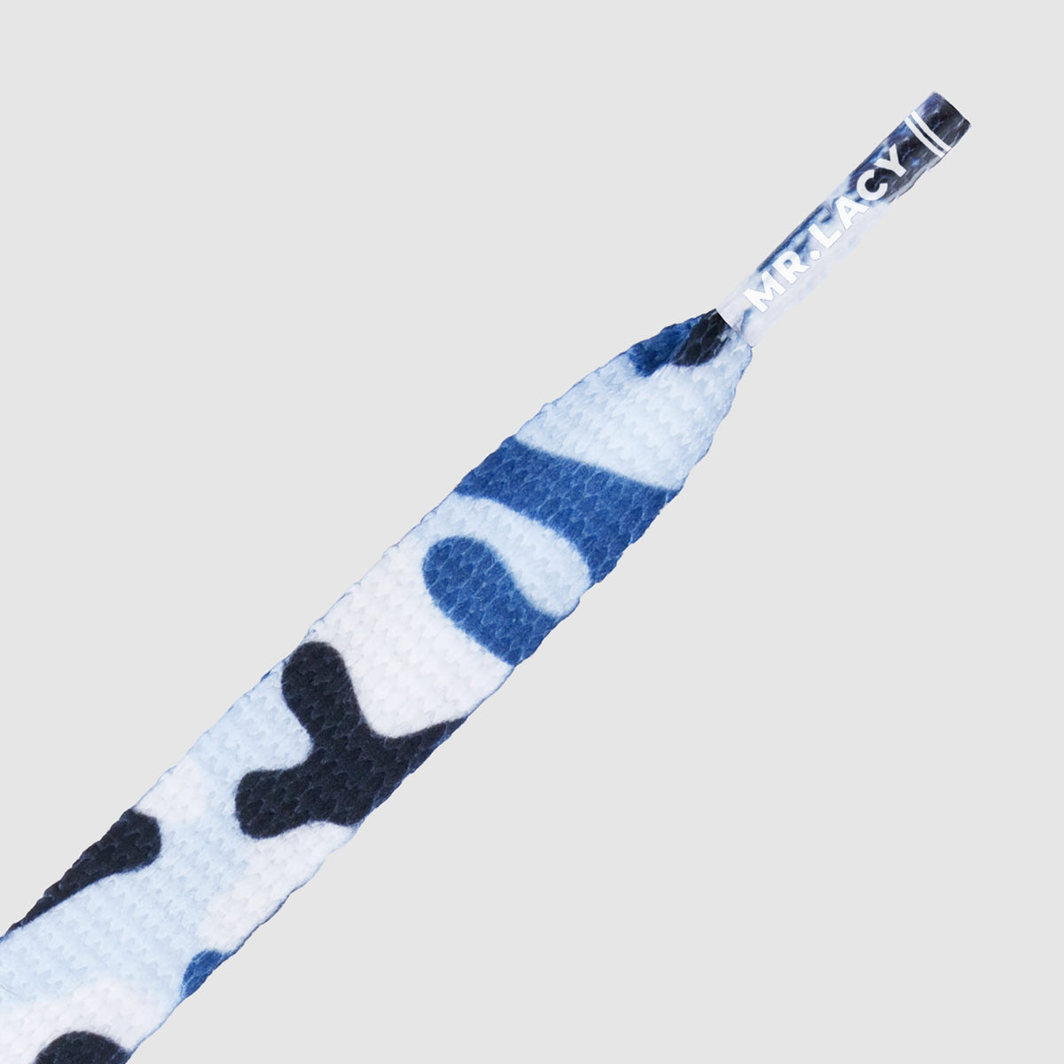 זוג שרוכים עם הדפס צבעי הסוואה כחול - Printies Blue Camo - תמונה 2