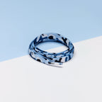 זוג שרוכים עם הדפס צבעי הסוואה כחול - Printies Blue Camo - תמונה 1