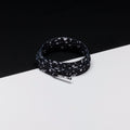 זוג שרוכים עם הדפס בצבע שחור לבן - Printies Cement Black/White - תמונה 1