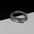 זוג שרוכים עם הדפס בצבע אפור שחור - Printies Cement Grey / Black - תמונה 1