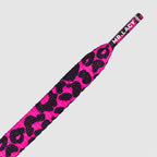 זוג שרוכים עם ההדפס מנומר ורוד שחור - Printies Leopard Pink Black - תמונה 2