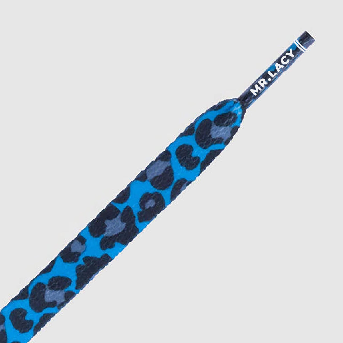 זוג שרוכים עם ההדפס המנומר כחול רויאל - Printies Royal Blue Leopard - תמונה 2