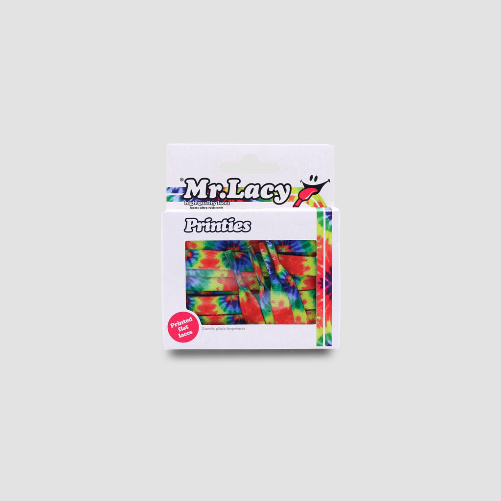 זוג שרוכים עם ההדפס בצבעי קיץ - Printies Tie Dye - תמונה 2 - אריזה