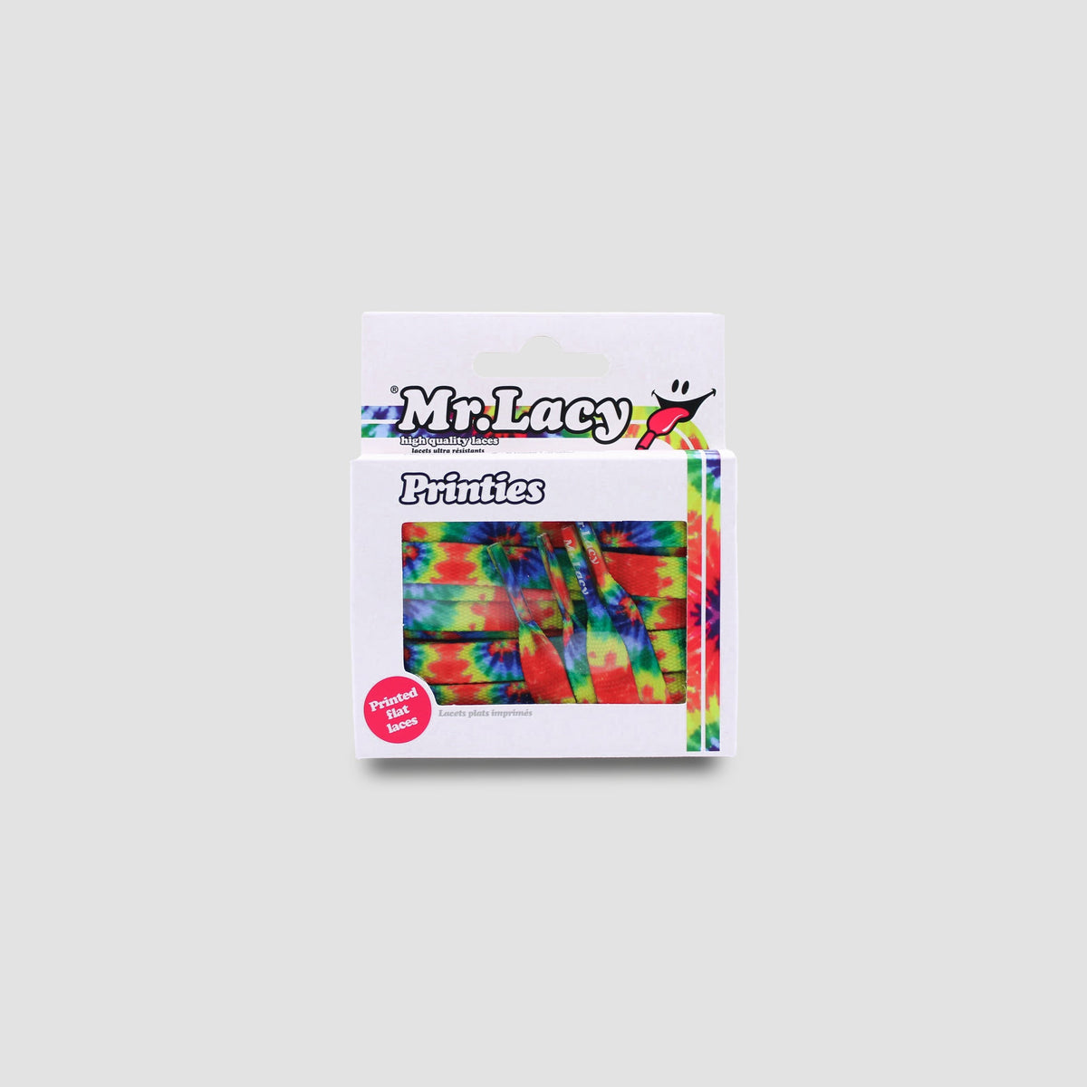 זוג שרוכים עם ההדפס בצבעי קיץ - Printies Tie Dye - תמונה 2 - אריזה