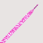 זוג שרוכים עם ההדפס זברה ורוד לבן - Printies Zebra Hot Pink White - תמונה 2