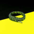 זוג שרוכים עם ההדפס זברה צהוב - Printies Zebra Lime Yellow - תמונה 1