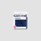 זוג שרוכים שטוחים עם הדפס זברה כחול שחור - Printies Royal Blue Zebra - תמונה 3 - אריזה