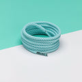 זוג שרוכים חבל עגול ירוק מנטה לבן - Ropies Mint Green White - תמונה 1