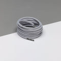 זוג שרוכים חבל עגול אפור לבן - Ropies White Grey - תמונה 1