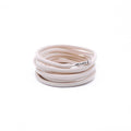 שרוכים עגולים בצבע שמנת 130 ס״מ - Roundies Cream 130 - תמונה 1