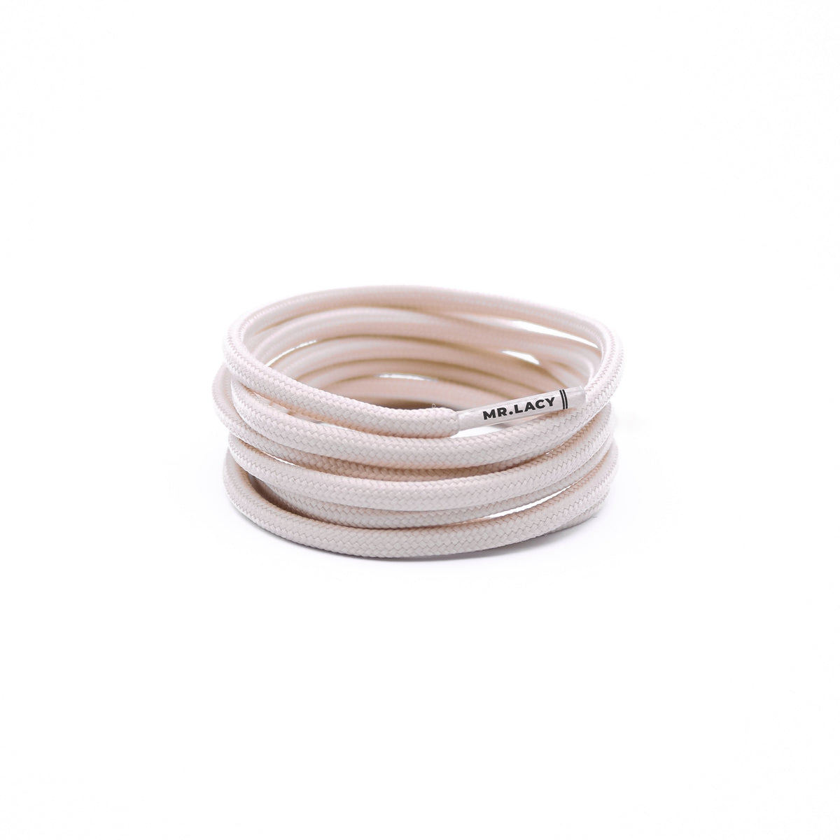 שרוכים עגולים בצבע שמנת 130 ס״מ - Roundies Cream 130 - תמונה 1