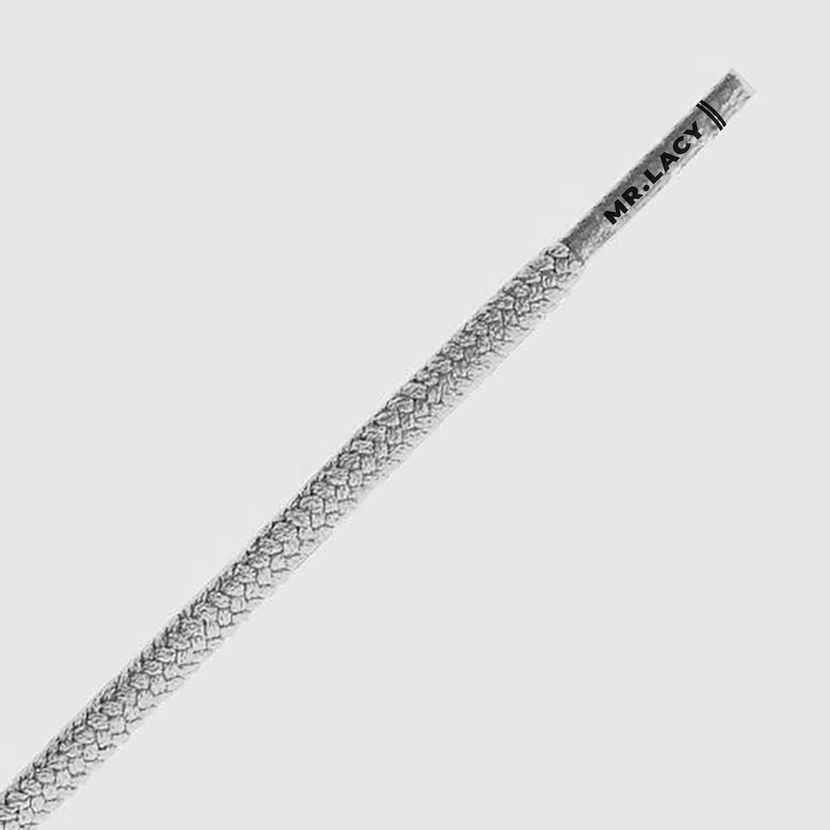 שרוכים עגולים בצבע אפור 130 ס״מ - Roundies Grey 130 - תמונה 2