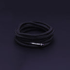 זוג שרוכים עגולים דקים בצבע שחור 90 ס״מ - Runnies Round Black - תמונה 1