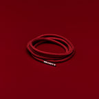 זוג שרוכים עגולים דקים בצבע בורדו 90 ס״מ - Runnies Round Burgundy - תמונה 1