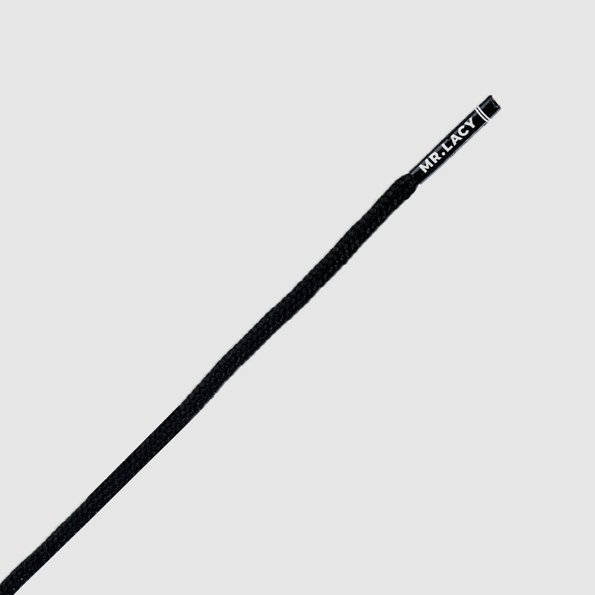 זוג שרוכים עגולים דקים בצבע שחור 90 ס״מ - Runnies Round Black - תמונה 2