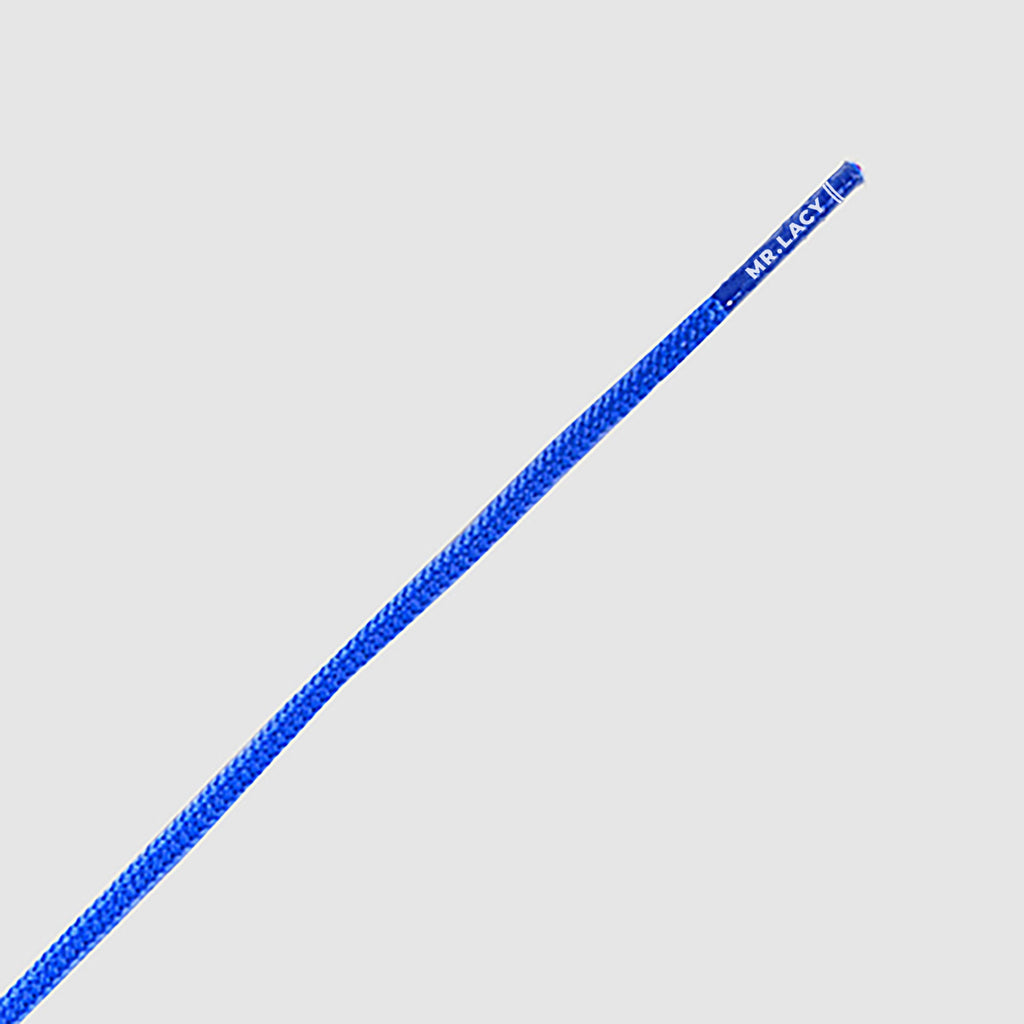 זוג שרוכים עגולים דקים כחול רויאל 90 ס״מ - Runnies Round Royal Blue - תמונה 2