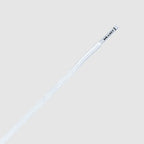 זוג שרוכים עגולים דקים בצבע לבן 90 ס״מ - Runnies Round White - תמונה 2