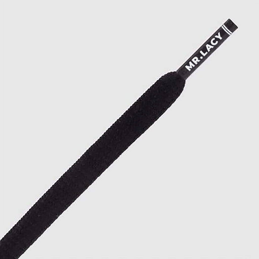 זוג שרוכים צרים במיוחד בצבע שחור 100 ס״מ - Skinnies Black 100 - תמונה 2