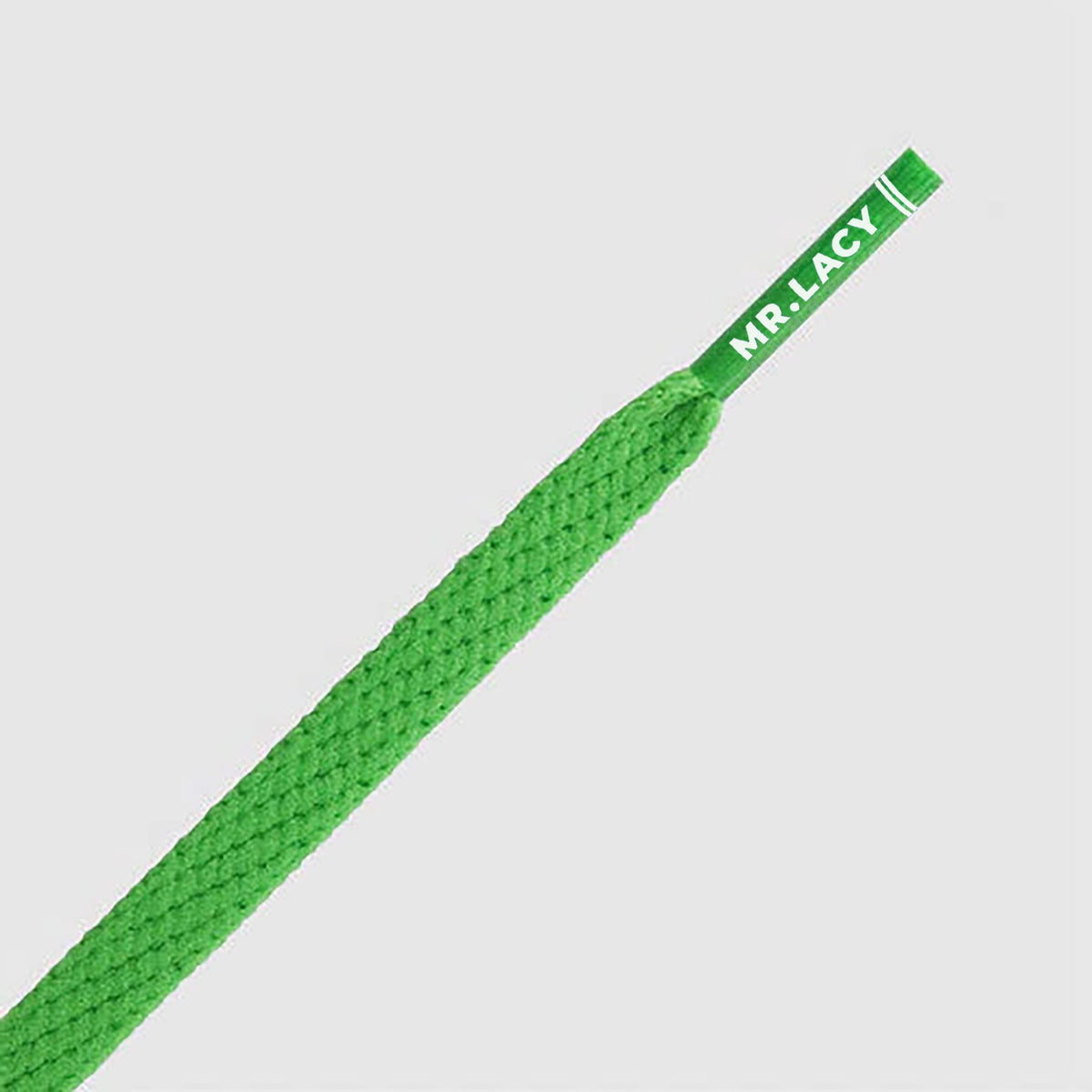 זוג שרוכים צרים בצבע ירוק 120 ס״מ - Skinnies Kelly Green - תמונה 2