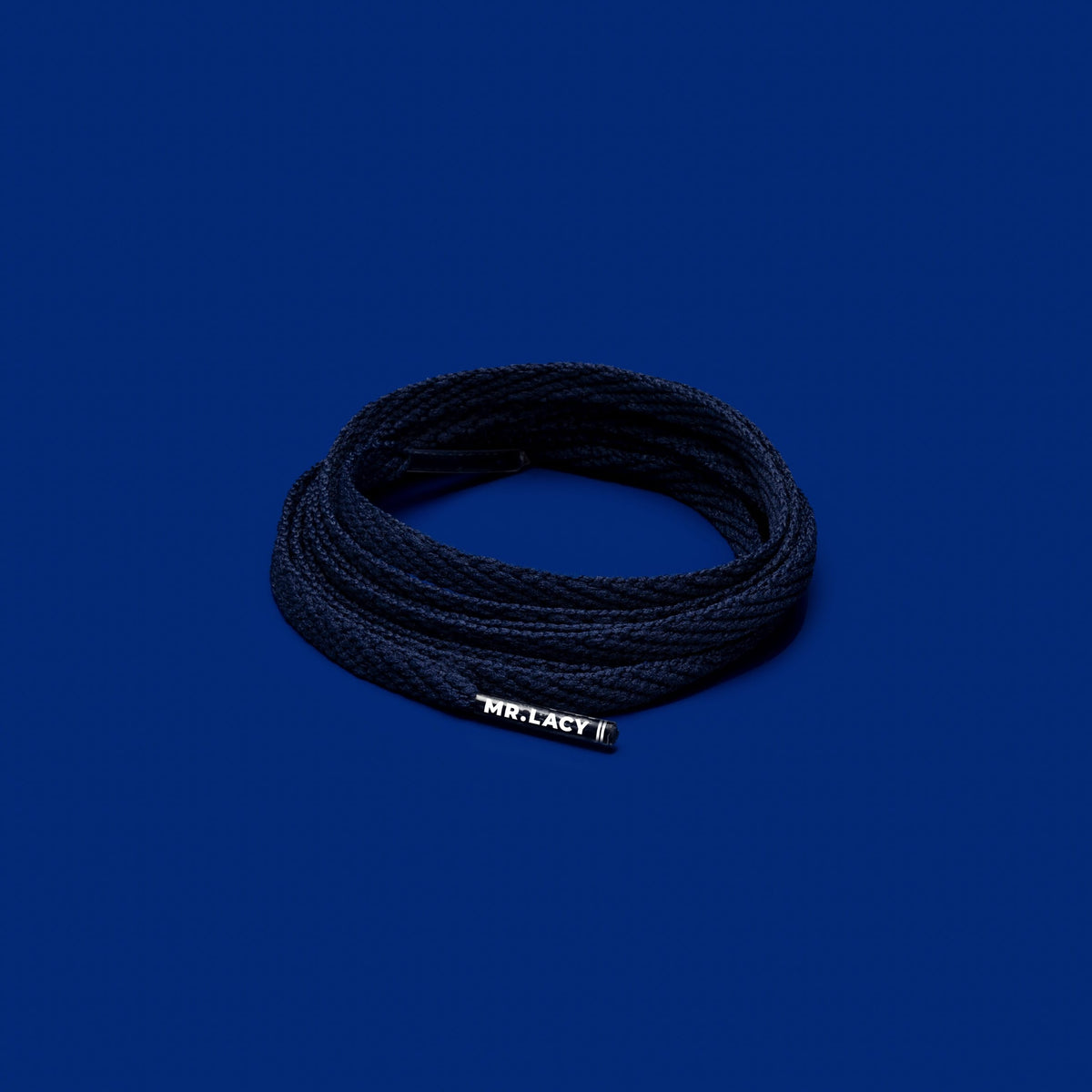 זוג שרוכים צרים בצבע כחול נייבי 120 ס״מ - Skinnies Navy - תמונה 1
